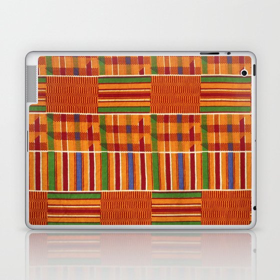 Ethnic African Kente Cloth Pattern Laptop & iPad Skin