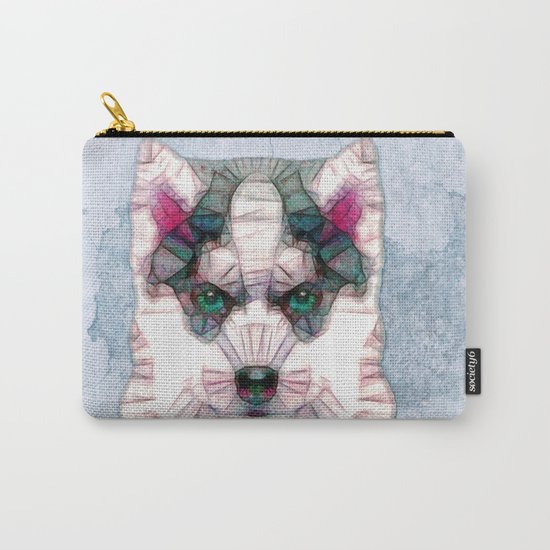 abstract husky puppy Carry-All Pouch