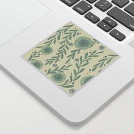 Green pattern Sticker