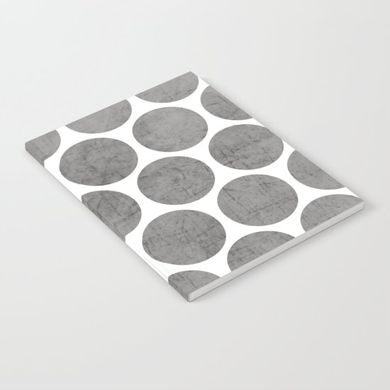 gray polka dots Notebook