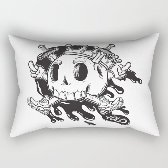 Yolo Skull Rectangular Pillow