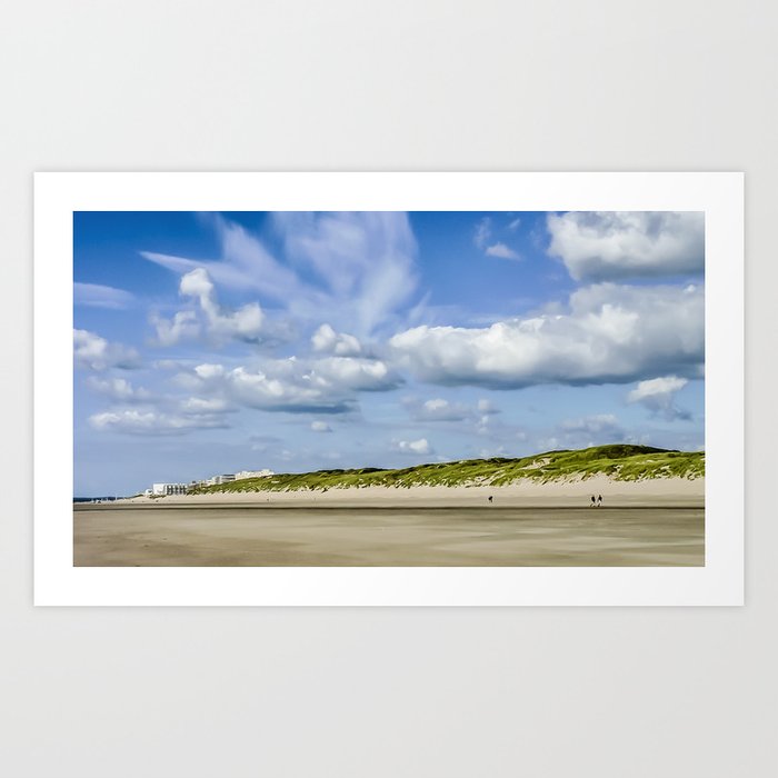 Plage Du Touquet Art Print By Jsebouvi