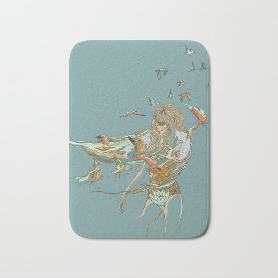 MELT INTO THE OCEAN Bath Mat