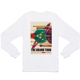 NASA Retro Space Travel Poster The Grand Tour Long Sleeve T-shirt