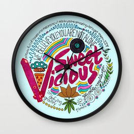 Sweet/Vicious Wall Clock