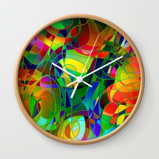 Bouquet Abstract Wall Clock