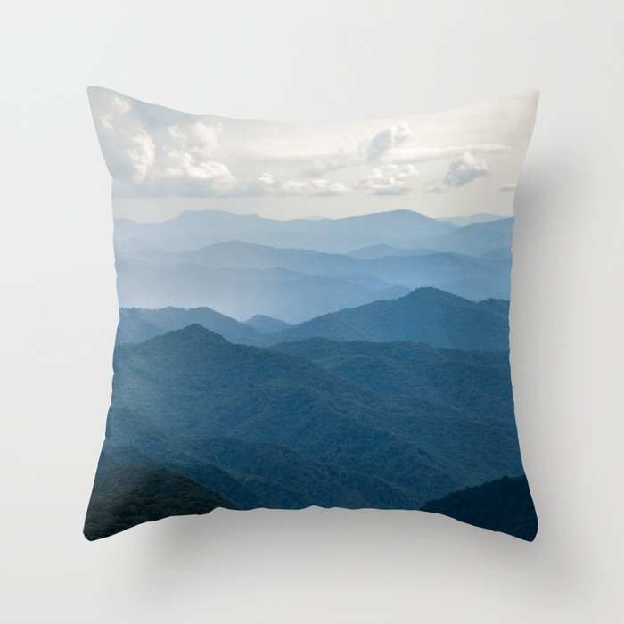 Smoky Mountain National Park Nature Photography Throw Pillow