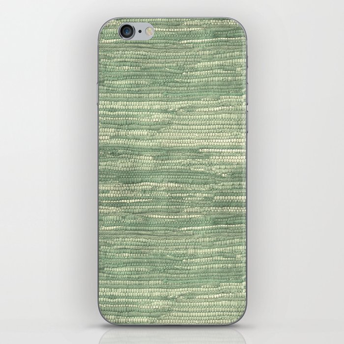 Old Market Textile Faded Green iPhone Skin