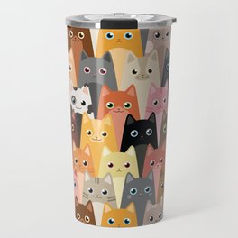 Cats Pattern Travel Mug