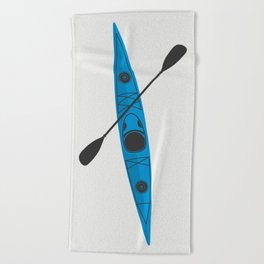 Kayak - Blue Beach Towel
