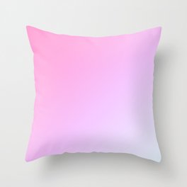Cute Pink And White Gradient Design Throw Pillow