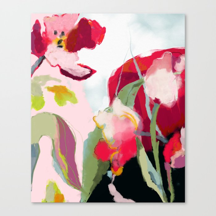 abstract floral bloom Canvas Print