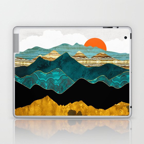 Turquoise Vista Laptop & iPad Skin