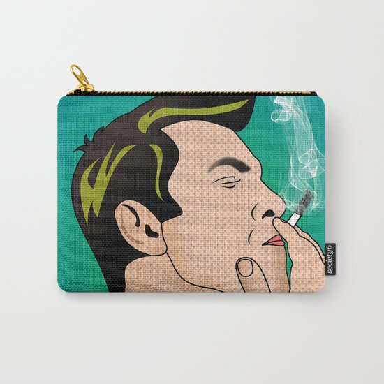 comics smocking man Carry-All Pouch