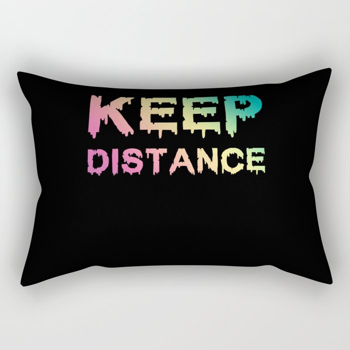 Keep Distance Rectangular Pillow