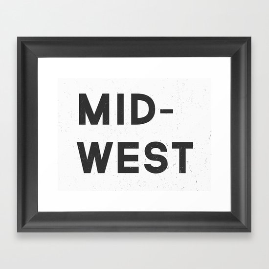 MID-WEST Framed Art Print
