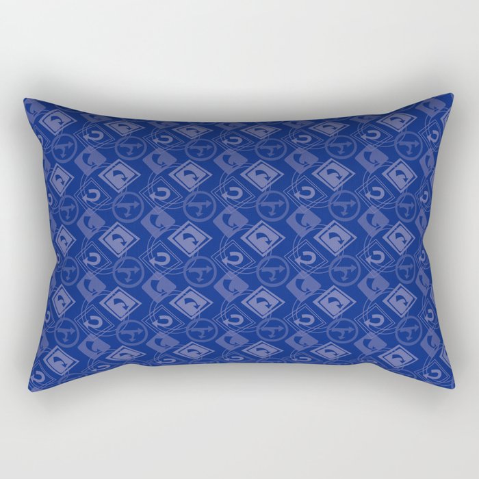 children's pattern-pantone color-solid color-blue Rectangular Pillow