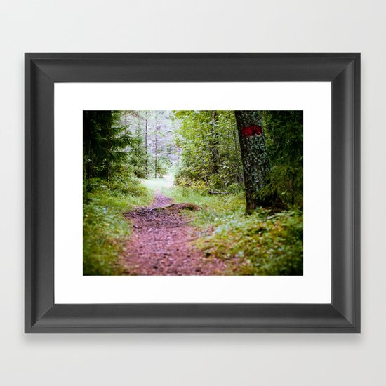 the path Framed Art Print