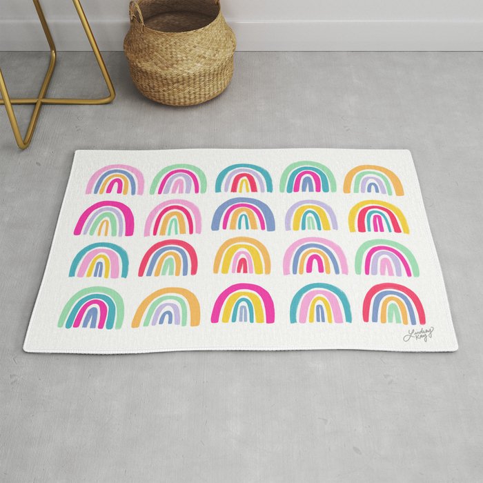 Pink Cowboy Boots Rug by Lindsey Kay Co