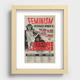 Lesbian Witchcraft! Recessed Framed Print