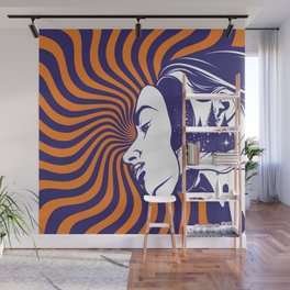 Face illusion Wall Mural