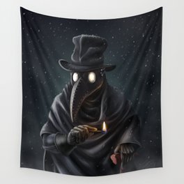 Plague doctor Wall Tapestry