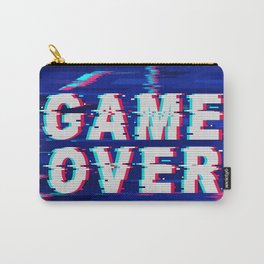 Game Over Glitch Text Distorted Carry-All Pouch