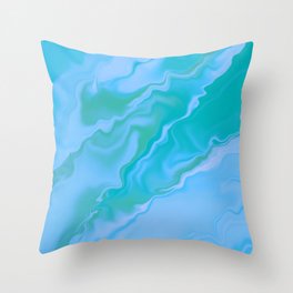 Sea Tie Dye  Throw Pillow
