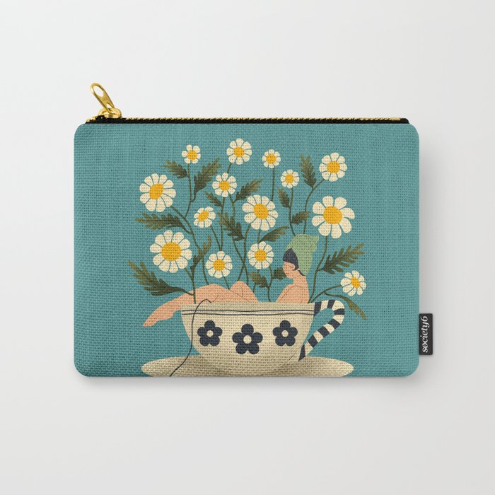Lady in a Chamomile Tea Bath Carry-All Pouch