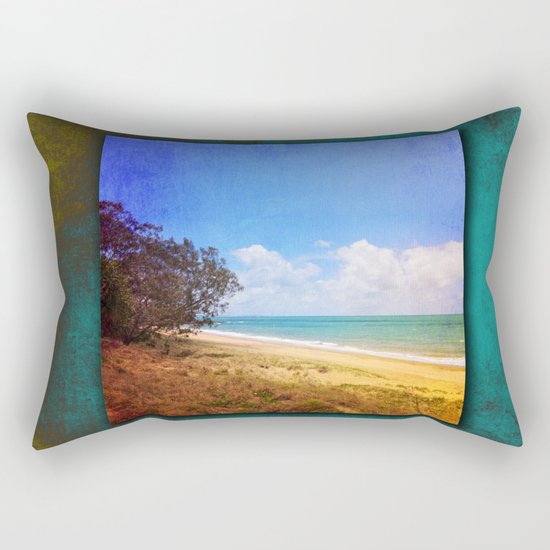 Beautiful Day by the Sea Rectangular Pillow