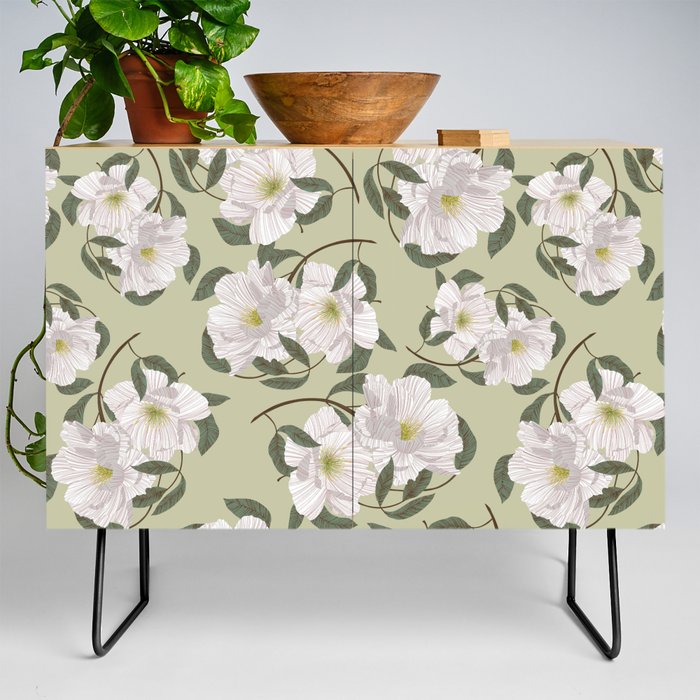 Peonies flowers II Credenza