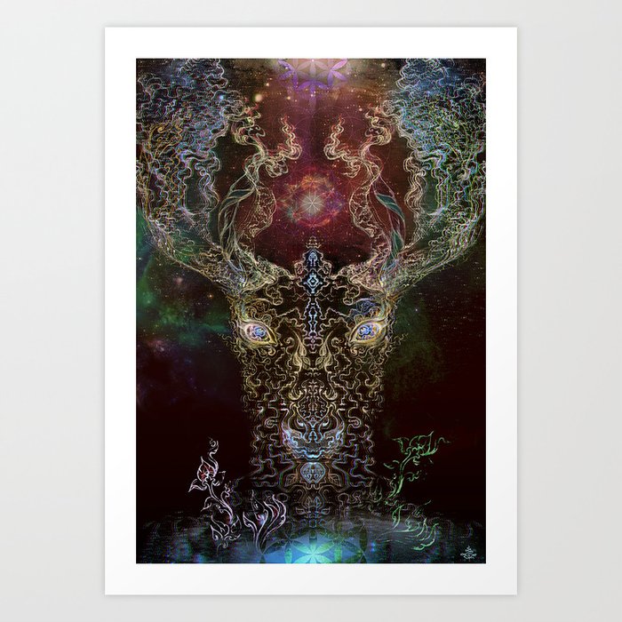 DeerTree - Medicina Cosmic Shoko Art Print