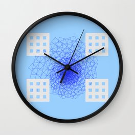 abstract geometric colorful art work #8 Wall Clock