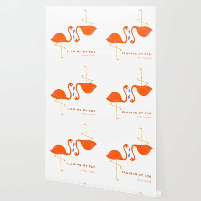 Flamingo Flaming My Ego Flamango Cute Meme Bright Illustration