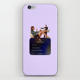 do not disturb lavender iPhone Skin