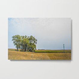The Cottonwood Grove Homestead, North Dakota Metal Print | Farm, Abandoned, Cottonwoods, Trees, Northdakota, Farmstead, Abandonedfarm, Country, Photo, Prairie 