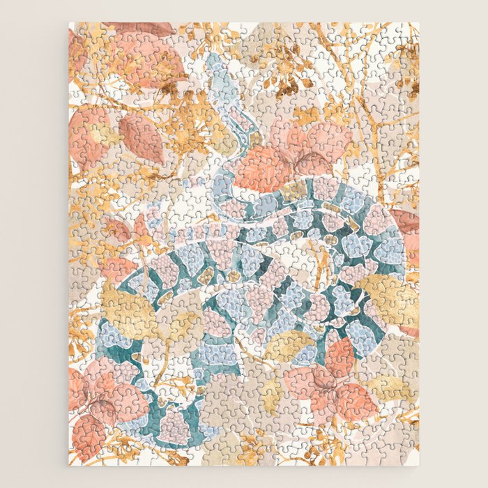 Coral Spring Garden Jigsaw Puzzle by SpaceFrogDesigns | Society6