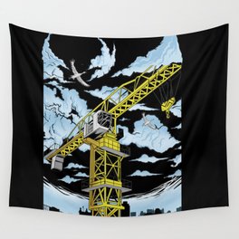 Tower Crane In The SKY Wall Tapestry