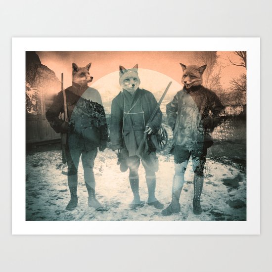 Fox Hunt Art Print