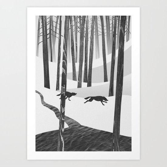 Martwood Wolves Art Print