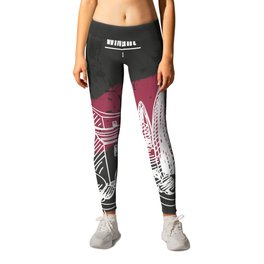 Wine and winery #2 Leggings | Text, Blackboard, Toscana, Chalkboard, Drinking, Graphicdesign, Taverna, Kitchen, Italy, Panorama 