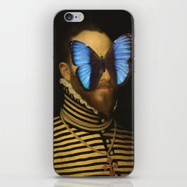 Knight with a butterfly iPhone Skin