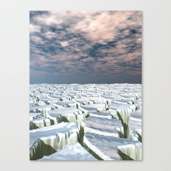 Fragmented Landscape Canvas Print