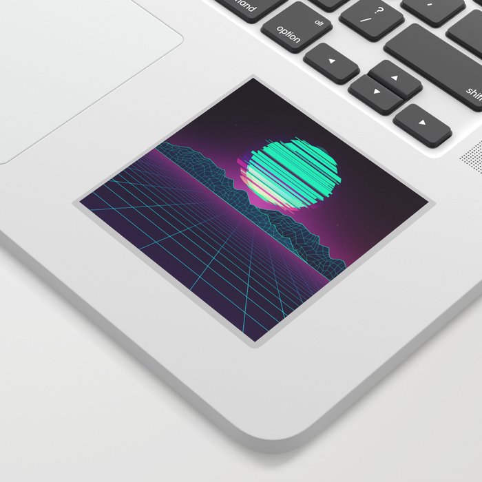 The Future World Synthwave  Sticker