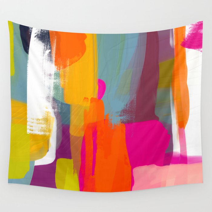 color study abstract art 2 Wall Tapestry
