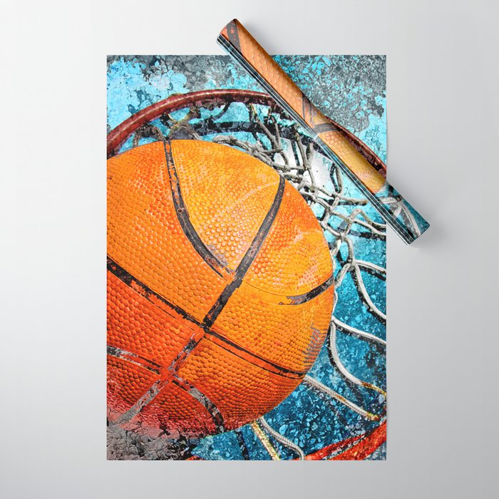 Basketball Art Swoosh Vs 36 Wrapping Paper By Takumipark Society6