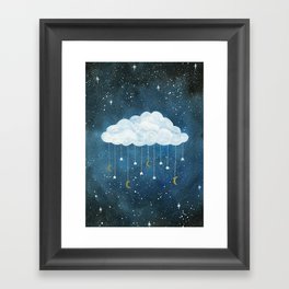 Dreams made of Moon and Stars Framed Art Print