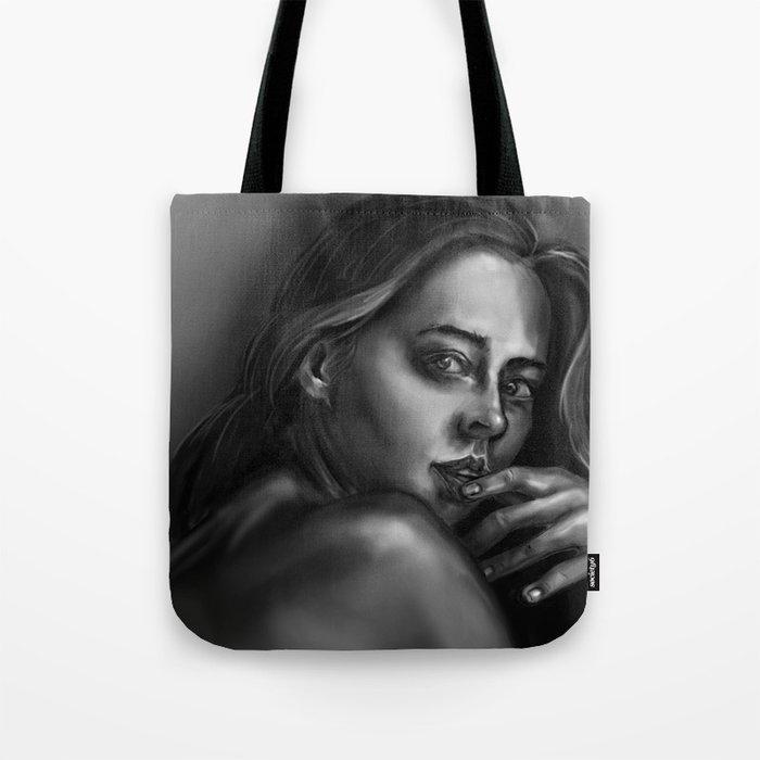Black & White Portrait Tote Bag
