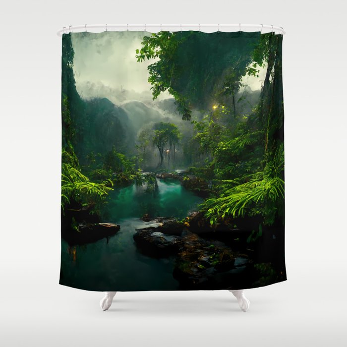 Into the Jungle #3 Shower Curtain