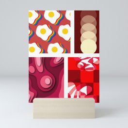 Assemble patchwork composition 19 Mini Art Print